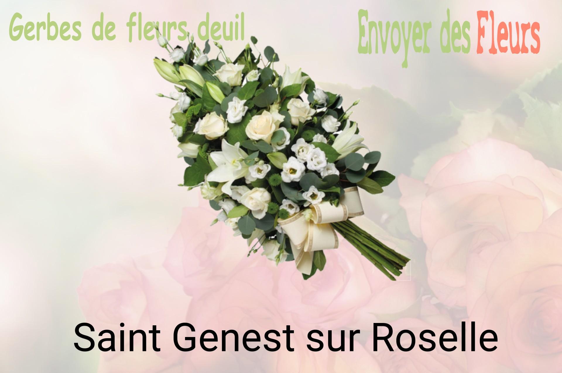 Gerbe de fleurs de deuil livrée à Saint-Genest-sur-Roselle